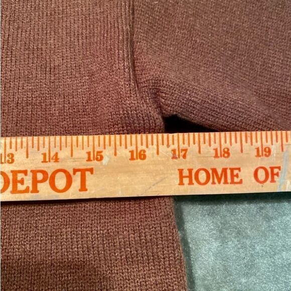 #320 BROWN Stretch Crew Neck Sweater - Picture 5 of 7